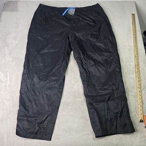 Columbia Men’s Rebel Roamer II Pant 3XL Short Black Waterproof Rain Pants
